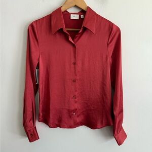 Wilfred Red Button Down Shirt